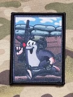 NoName Little Mole Warrior Print Patch - nášivka