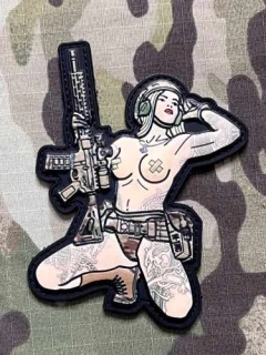 M-Tac Tactical Girl No.1 PVC Patch - Skandinavik with Mjollnir - nášivka