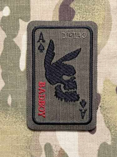 M-Tac Ace of Spades - Bad Boy Patch - Ranger Green - nášivka
