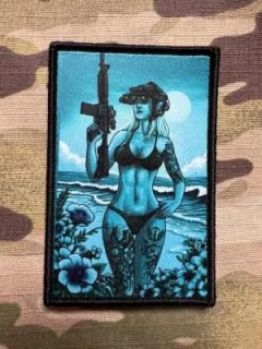 NoName Beach Lady Warrior Patch - nášivka