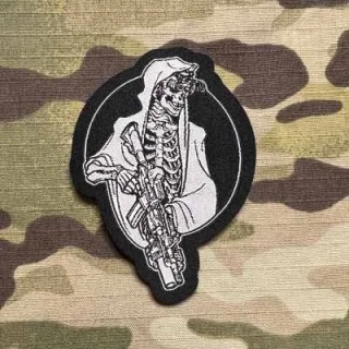 NoName Skeleton Warrior 3 Woven Patch - nášivka