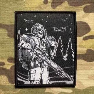 NoName Skeleton Sniper Pint Patch - nášivka