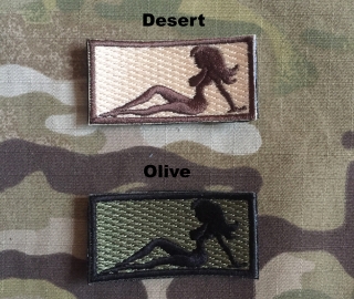 Kandahar Whacker Reclining Lady Mini Patch - nášivka