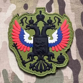 NoName Russia Coat of Arms Eagle PVC Patch - Green - nášivka