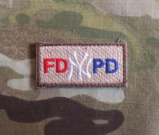 Kandahar Whacker FD NY PD Mini Patch - nášivka