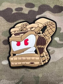 NoName Angry Plate Carrier PVC Patch - Coyote - nášivka