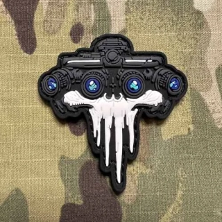 NoName Darkness PVC Patch - White - nášivka