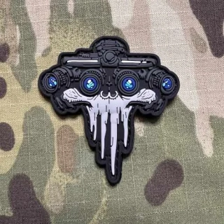 NoName Darkness PVC Patch - Grey - nášivka