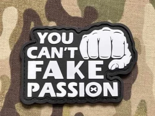 NoName You Can´t Fake Passion PVC Patch - nášivka