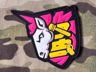 NoName Pink Unicorn PVC Patch - nášivka