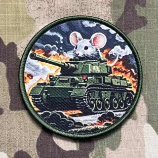 NoName Tank Crew Mouse Print Patch - nášivka