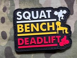 NoName Squat Bench Deadlift PVC Patch - nášivka