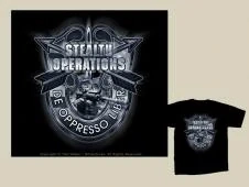 MilPictures T-Shirt Stelth Operations - de Oppresso Liber - XL - triko
