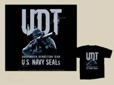 MilPictures T-Shirt UDT - Underwater Demolition Team - S - triko