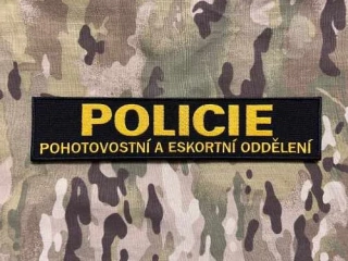 Czech Patch Police of Czech Republic - POLICIE Pohotovostní a eskortní oddělení Velcro Patch - 270x60 - nášivka