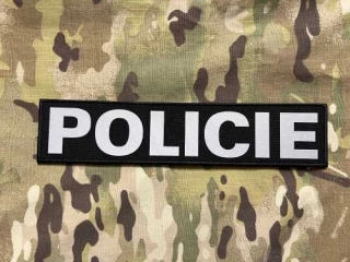 Czech Patch Police of Czech Republic - POLICIE Reflex Velcro Patch - 270x60 - nášivka