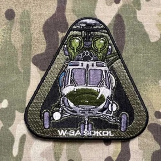 Czech Patch Czech Air Force - Traingle - W-3A Sokol - Velcro - nášivka
