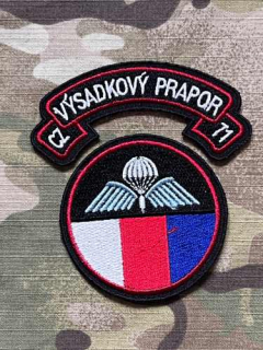 Czech Patch Czech Army - 43. výsadkový prapor - Color - nášivka
