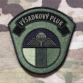 Czech Patch Czech Army - 43. výsadkový pluk - Velcro - Olive - nášivka