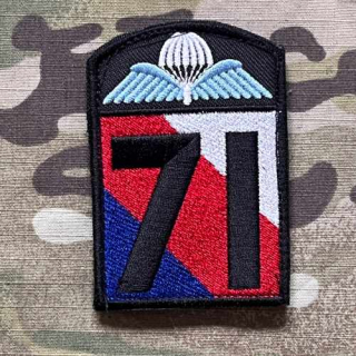 Czech Patch Czech Army - 71. úderný výsadkový prapor - Velcro - Color - nášivka