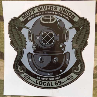 NoName Stickers MUFF Divers Union - Local 69 - samolepky