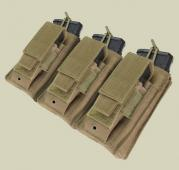 CONDOR Triple Kangaroo Mag Pouch - Coyote TAN