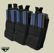 CONDOR Triple Stacker M4 Mag Pouch - Black