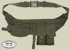 MFH Chest Strap with Pistol Holster - Olive Drab