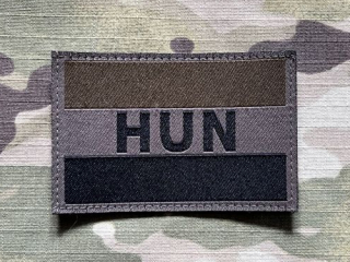 Hungaria Flag Woven Patch - Olive - nášivka