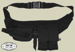 MFH Chest Strap with Pistol Holster - Black