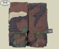MFH Double Mag Pouch - Woodland