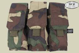 MFH Triple Mag Pouch - Woodland