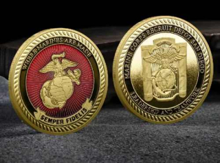 Challenge Coin USMC - Marine Corps Recruit Depot San Diego - sběratelská mince