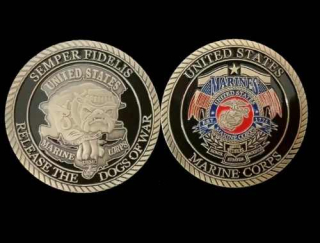 Challenge Coin USMC - Release The Dogs Of War - sběratelská mince