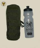 BULLE UK® MOLLE Water Bottle Pouch with Sport Bottle - Olive Drab