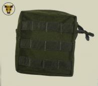 BULLE UK® MOLLE Low Drag Three Quarter General Purpose Pouch - Olive Drab