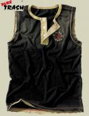 PURE TRASH Tank Top Vintage - Black - M