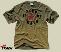 PURE TRASH Vintage T-Shirt - Olive - M