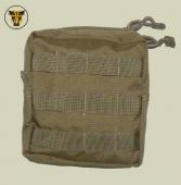 BULLE UK® MOLLE Low Drag Three Quarter General Purpose Pouch - Coyote Brown