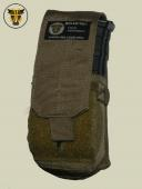 BULLE UK® MOLLE M4 Triple Mag and Double Pistol Mag Pouch - Coyote Brown