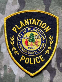 USA Patch Police - Plantation - nášivka