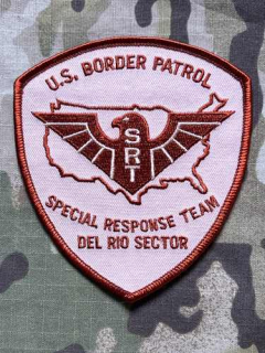 USA Patch U.S. Border Patrol - Del Rio Sector - Special Response Team - nášivka