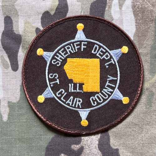 USA Patch Sheriff´s Department - St. Clair County - Brown - nášivka