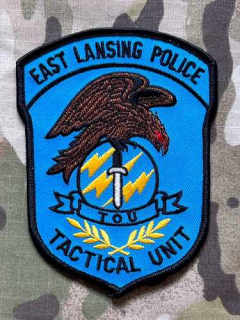 USA Patch Police - East Lansing - Tactical Unit - nášivka