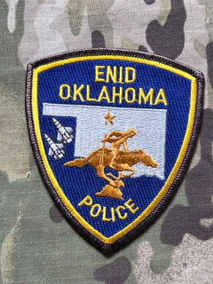 USA Patch Police - Enid Oklahoma - nášivka