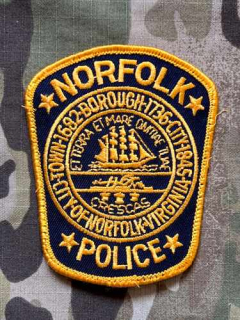USA Patch Police - Norfolk - Blue - nášivka