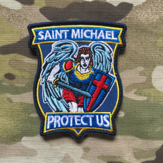 NoName Saint Michael Protec Us Patch - nášivka