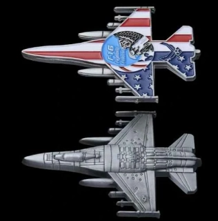 Challenge Coin USAF - F-16 - sběratelská mince