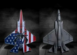 Challenge Coin USAF - F-35 - sběratelská mince