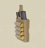 WARRIOR Elite Ops Single Open 5.56mm with Shotgun Strip - pouzdro - Coyote TAN